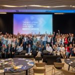 EACD Summit 2025 pose for a group photo during the closing ceremony, on 13 June 2025, a Cardo Brussels.